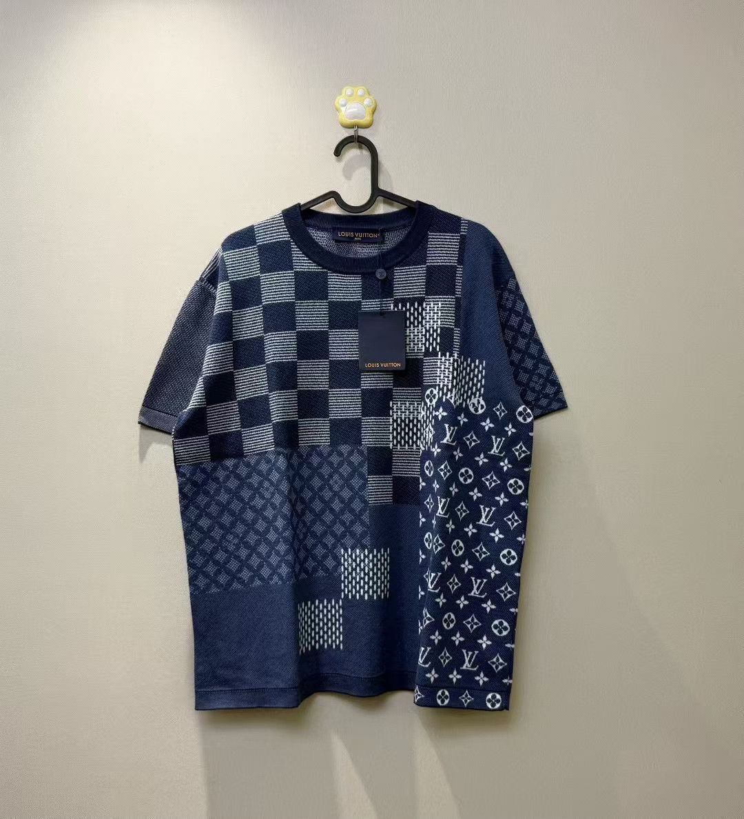 Louis Vuitton Louis Vuitton LV x Nigo Checkerboard Logo Knit Tee Size US M / EU 48-50 / 2 - 1 Thumbnail