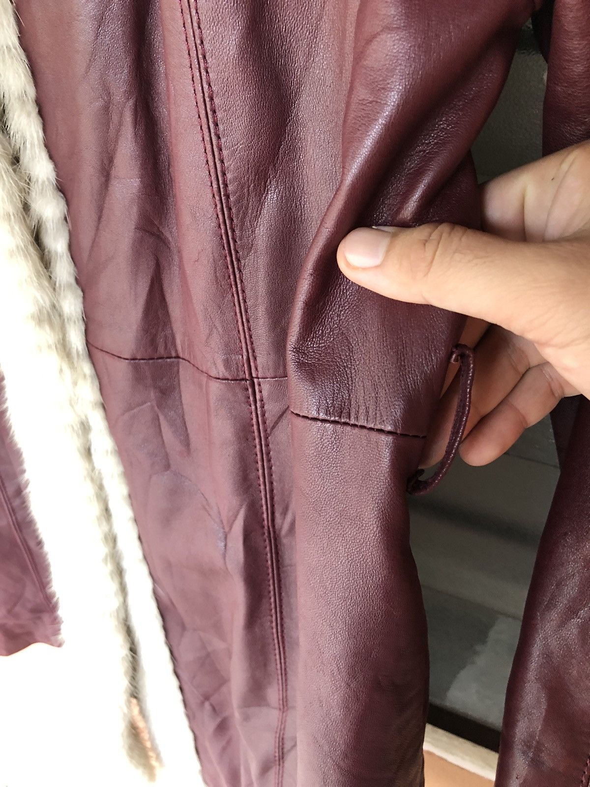 Japanese Brand Vintage Wolf Fur Leather Sheepskin Coat Jacket Size M / US 6-8 / IT 42-44 - 4 Thumbnail