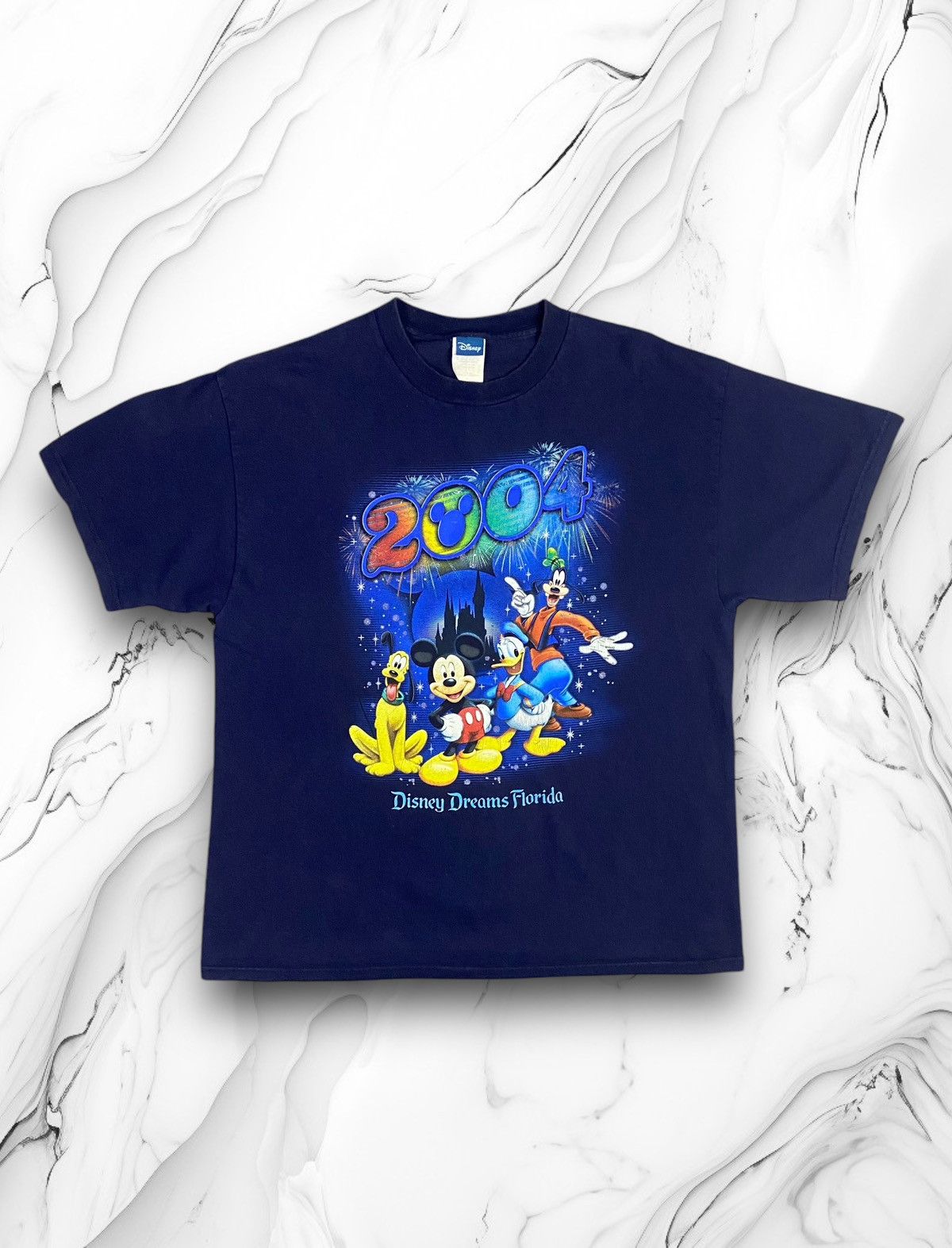 Disney Vintage Mickey Mouse Disney 2004 Dreams Florida Tee Size US L / EU 52-54 / 3 - 1 Thumbnail