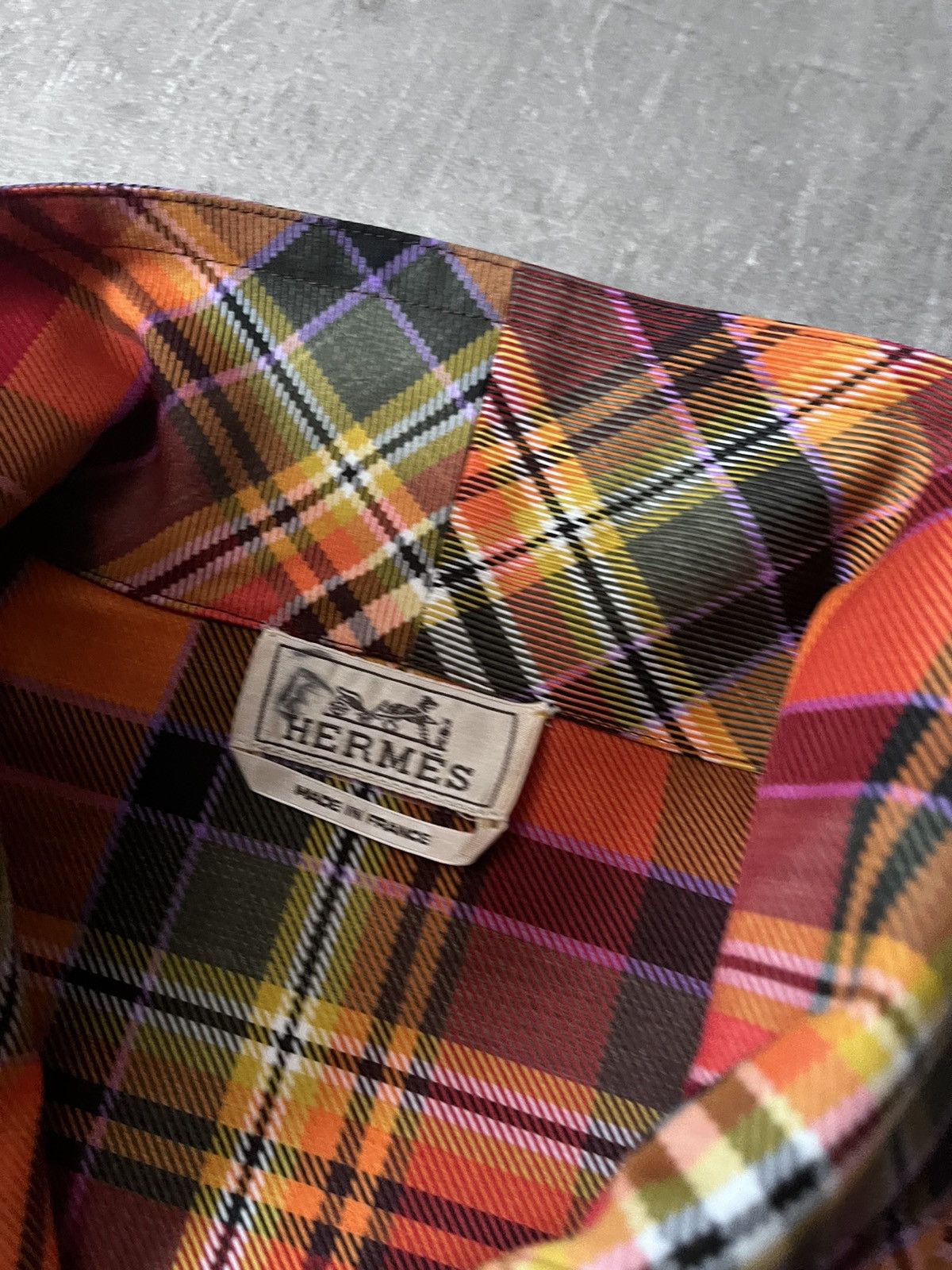 Hermes Hermes F/W 2021 runway jacket checkered halfzip orange Size US M / EU 48-50 / 2 - 6 Thumbnail