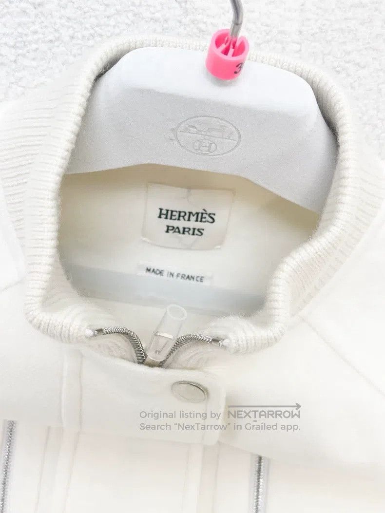 Hermes Hermes White sleeveless vest jacket Size XS / US 0-2 / IT 36-38 - 3 Thumbnail