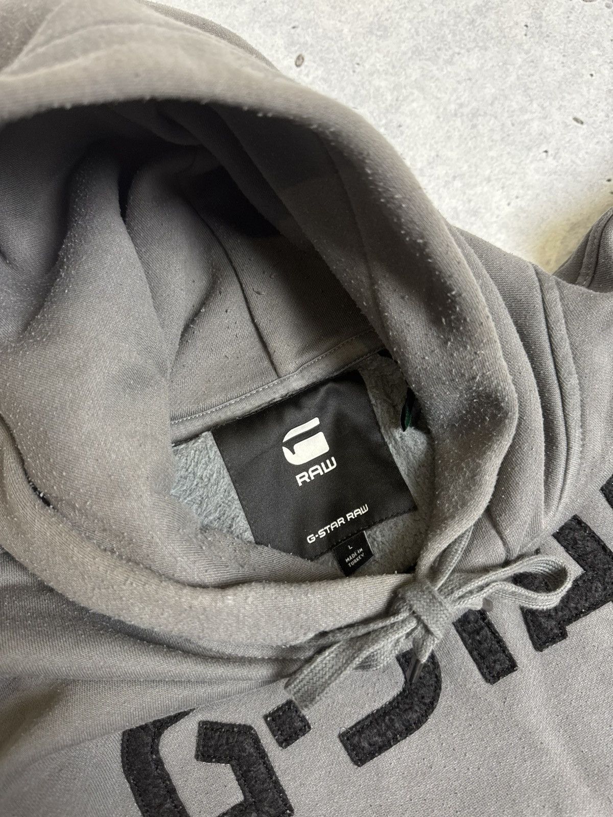G-Star G Star Raw Spell Out Big Logo Hoodie Size US L / EU 52-54 / 3 - 4 Thumbnail