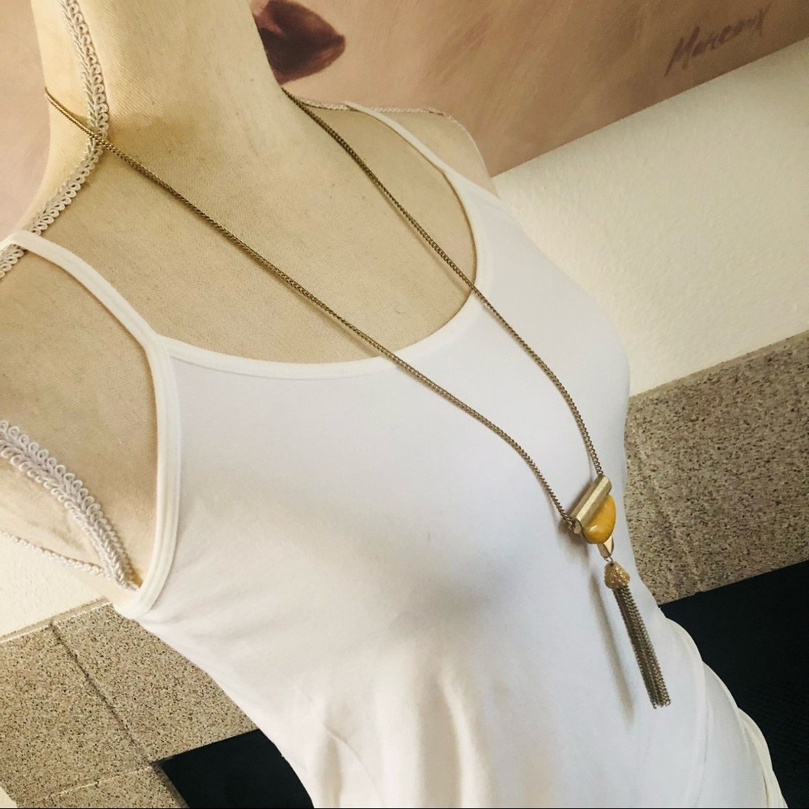 Jewelry Charming Charlie marble tassel necklace Size ONE SIZE - 2 Thumbnail