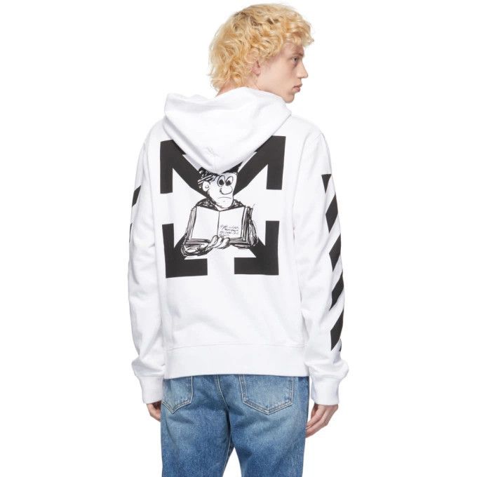 Off-White White Pencil Arch Arrows Logo Hoodie Size US M / EU 48-50 / 2 - 2 Thumbnail