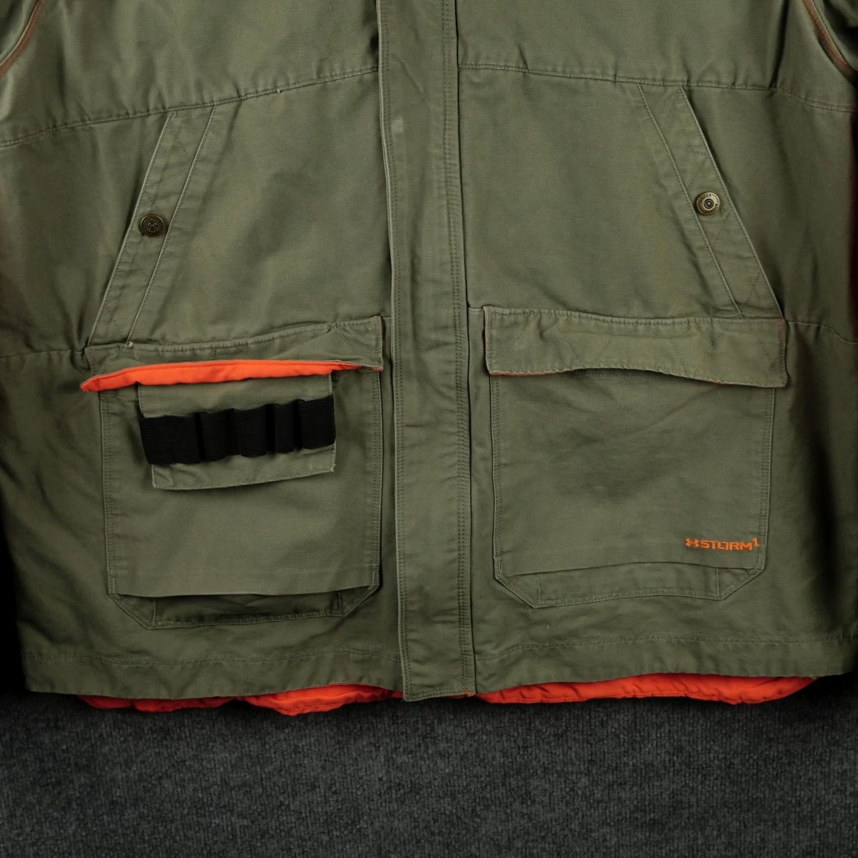 Under Armour Under Armour Jacket Mens 2XL Green Orange Storm 1 Hunting Parka Shooting High Vis Water Resistant All Seasons Camouflage Navy? Size US XXL / EU 58 / 5 - 3 Thumbnail