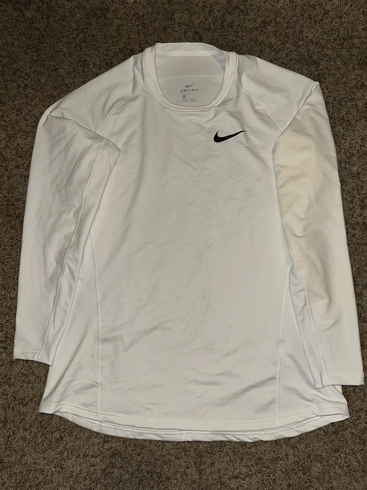 Nike Nike Pro Men’s Dri Fit Compression Therma White Long Sleeve Shirt Size US XL / EU 56 / 4 - 1 Thumbnail
