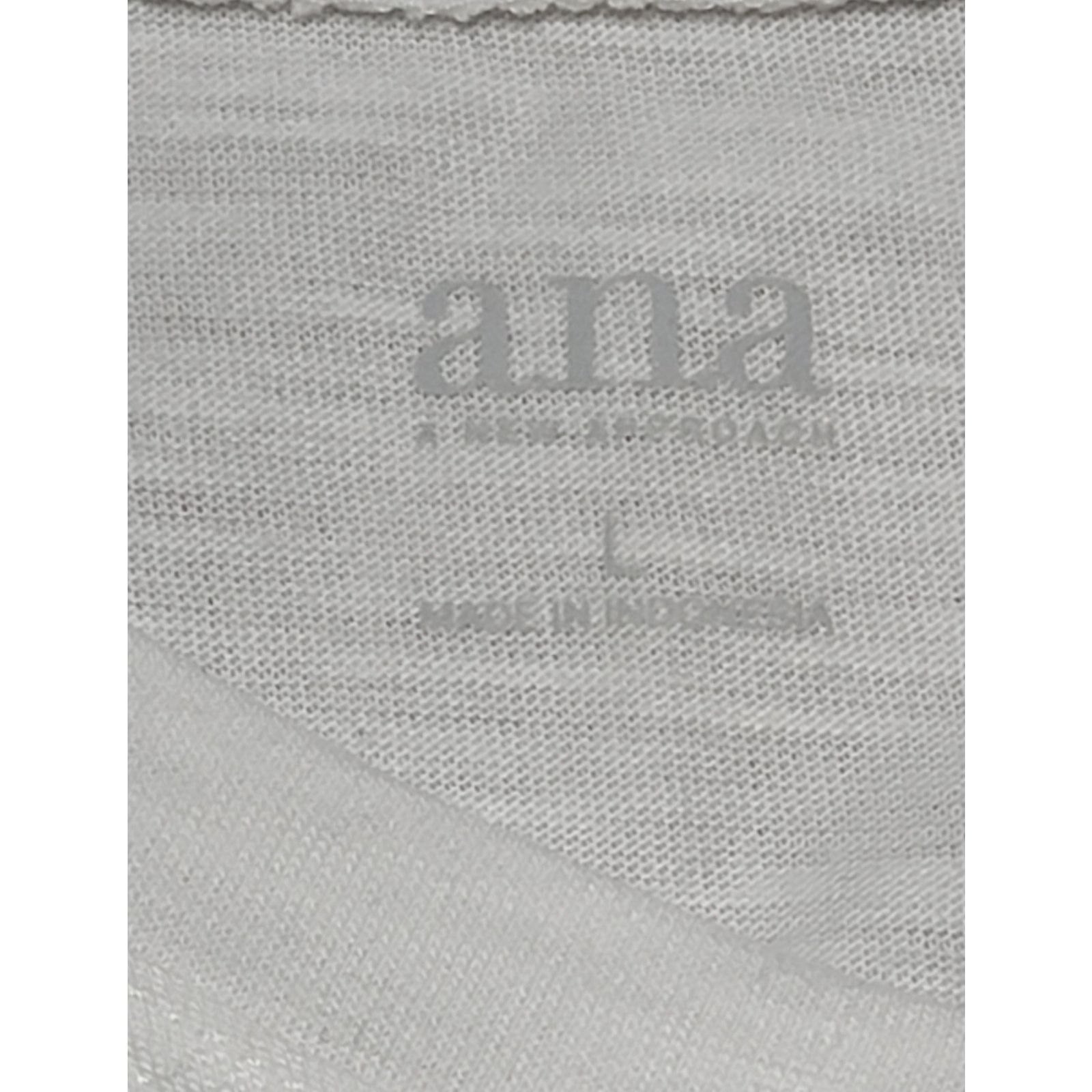 Other A.N.A. White Slub Knit Love More Shirt Top Large NWT Size L / US 10 / IT 46 - 3 Thumbnail