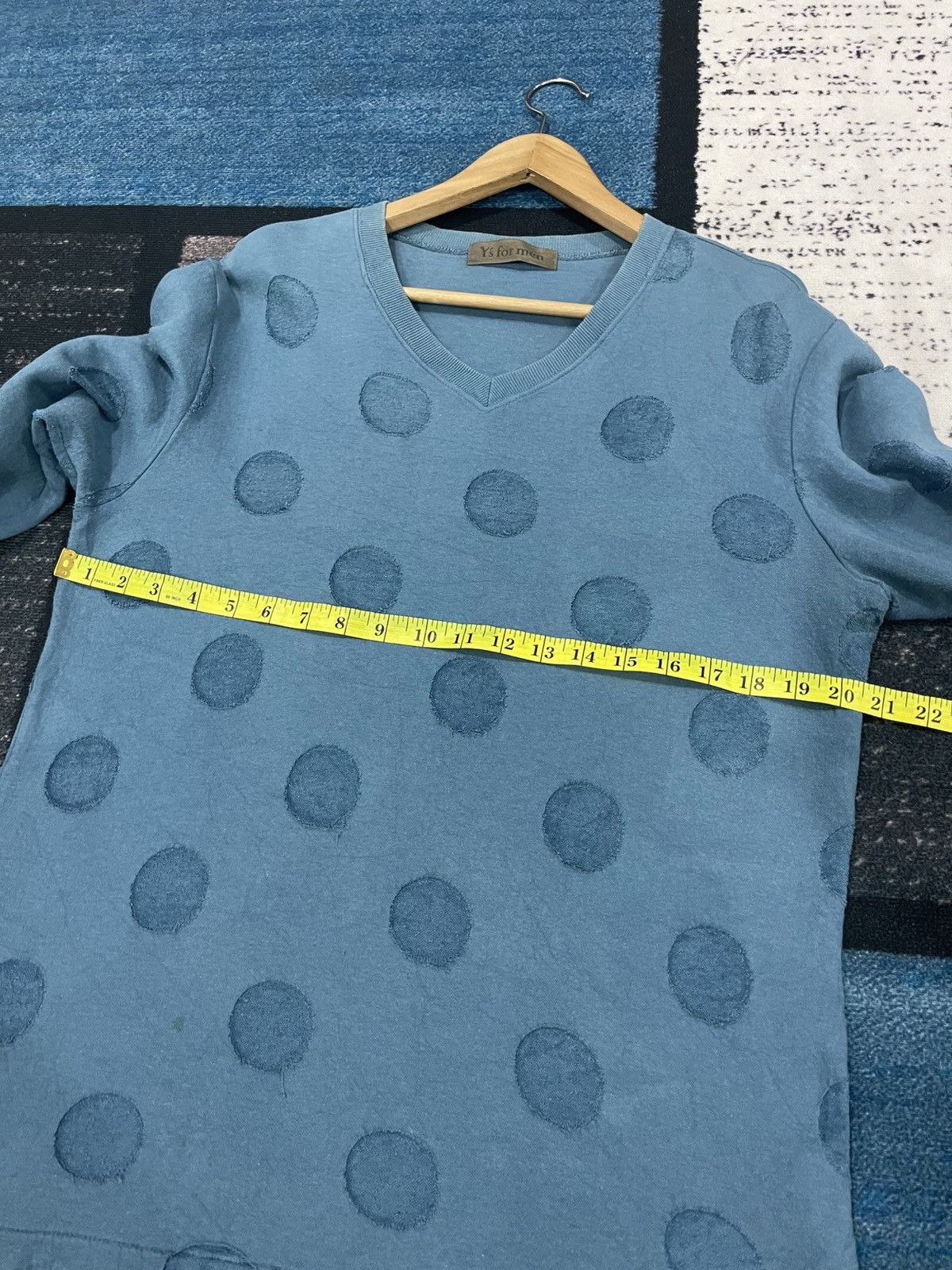 Y's for Men Y’s for men Longsleeve V-Neck Polka Dot Shirt Size US L / EU 52-54 / 3 - 11 Thumbnail