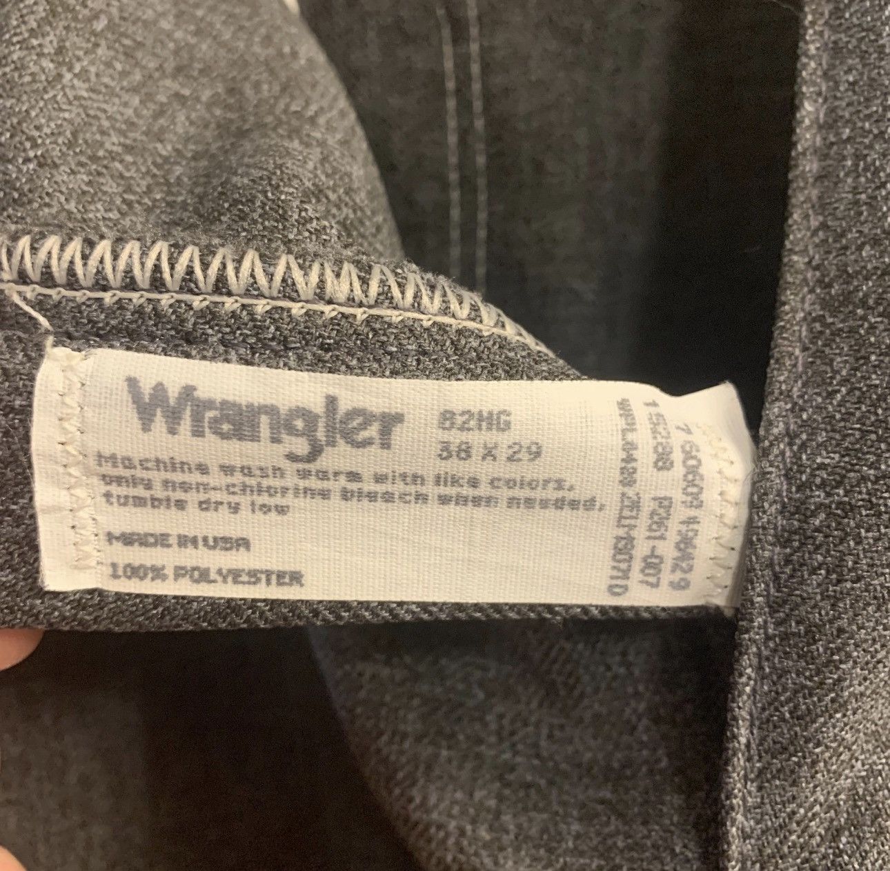 Wrangler Vtg Wrangler Pants Mens 37X26 Gray Bootcut Polyester Western Size US 37 - 4 Thumbnail