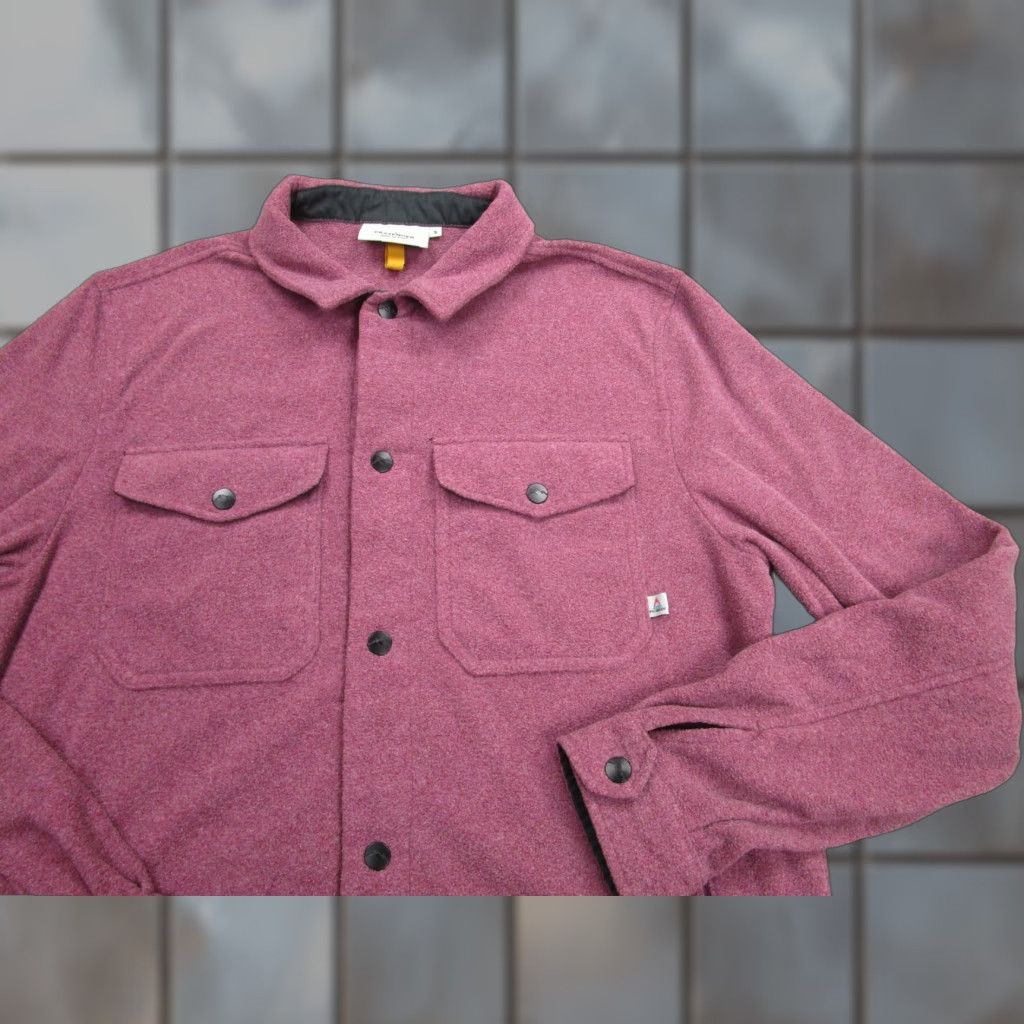 Vintage Passenger Jacket Mens Small Purple Fleece Lined Snap Front Shirt Jacket Casual Size US S / EU 44-46 / 1 - 1 Thumbnail