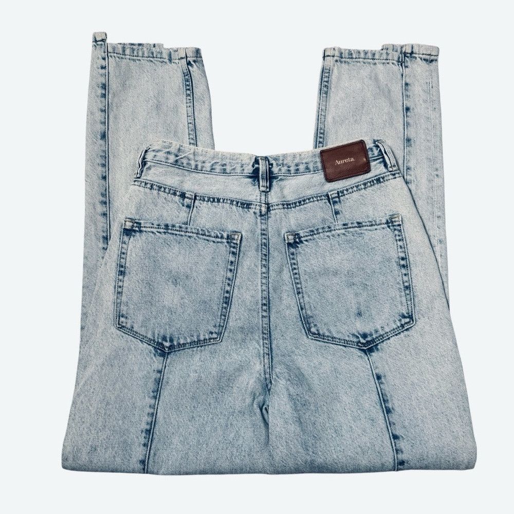 Other Aureta Sara Straight Leg Blue Dawn Jeans Size 27'' Size 27" / US 4 / IT 40 - 6 Thumbnail