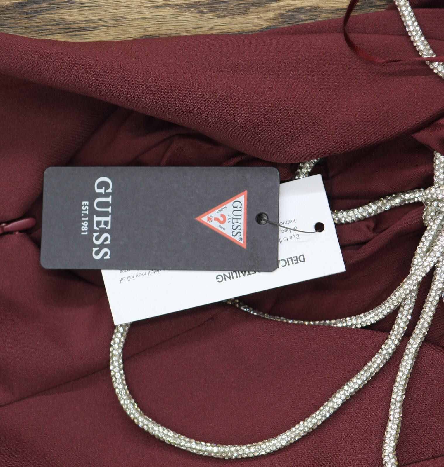 Guess Nwt Guess Strap Open Back Mini Dress D5rk41k3pp0 Red 0 Size XS / US 0-2 / IT 36-38 - 3 Thumbnail
