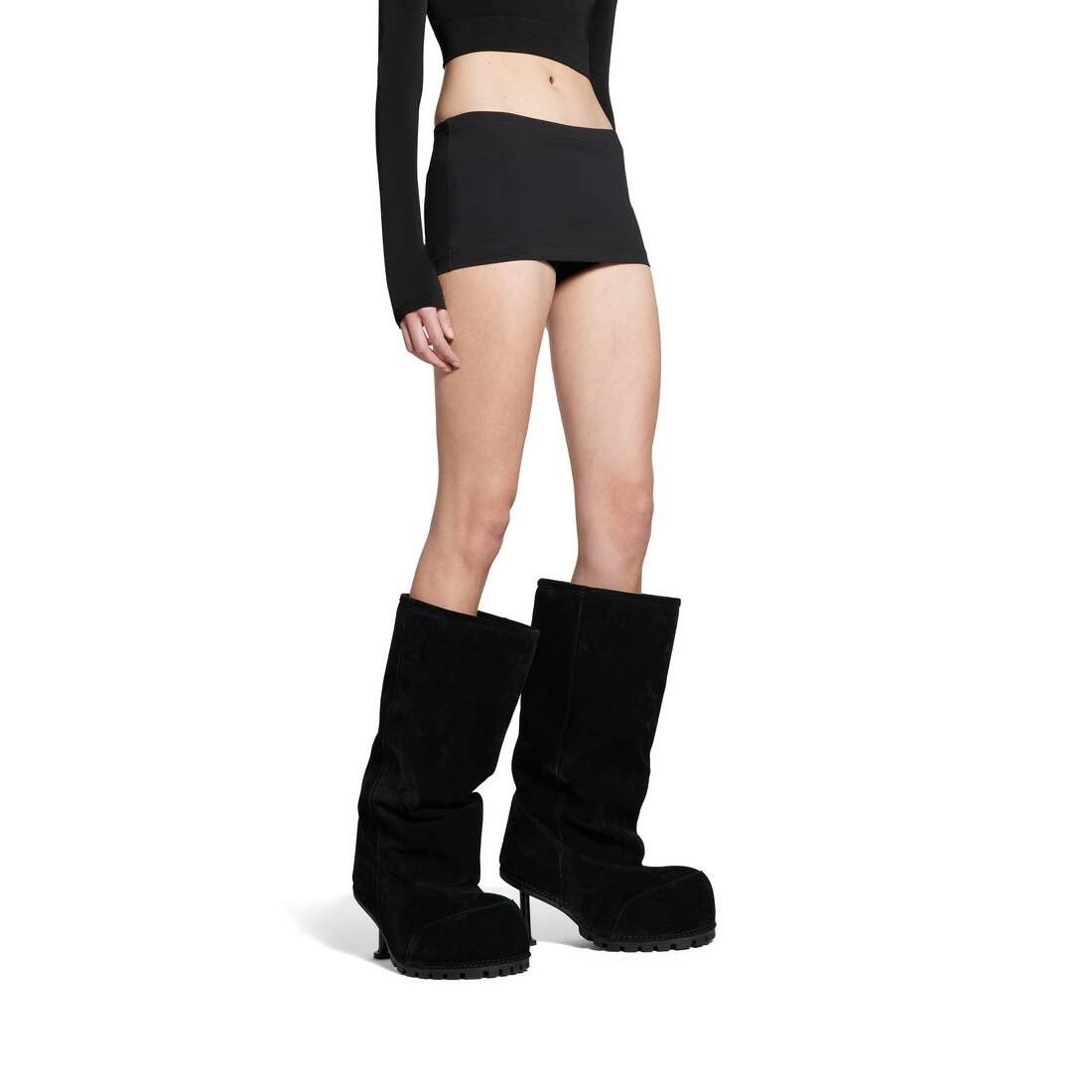 Balenciaga o1s1wg110126 Mini Cycling Skirt in Black Size 28" / US 6 / IT 42 - 5 Thumbnail