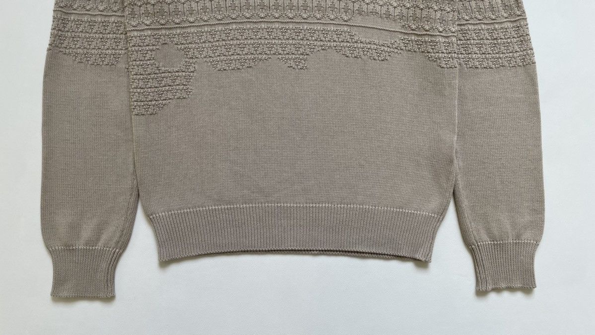 Maison Margiela ‘Destroyed Fair Isle’ Weave Beige Sweater Size US M / EU 48-50 / 2 - 10 Thumbnail