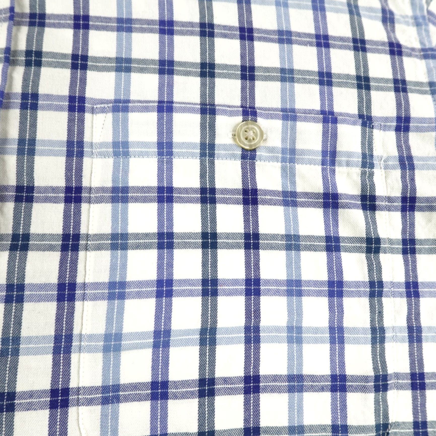 Orvis VINTAGE Orvis Shirt Men Large Blue White Plaid Flannel Casual Button-Up with Pockets Size US L / EU 52-54 / 3 - 3 Thumbnail