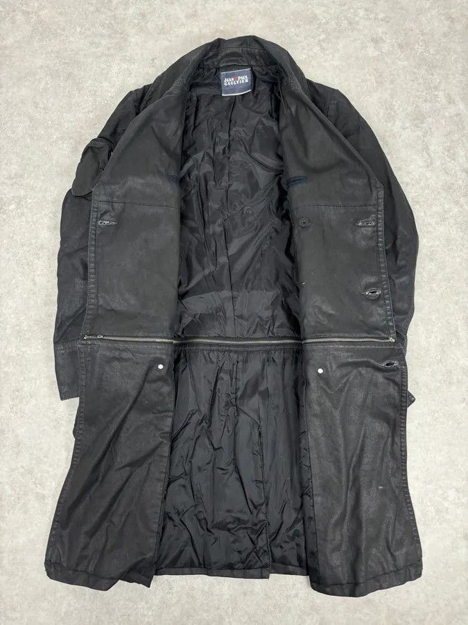 Jean Paul Gaultier 2000s Jean Paul Gaultier Black Detachable 2 in 1 Multi-Pocket Trench Jacket Size US S / EU 44-46 / 1 - 9 Thumbnail