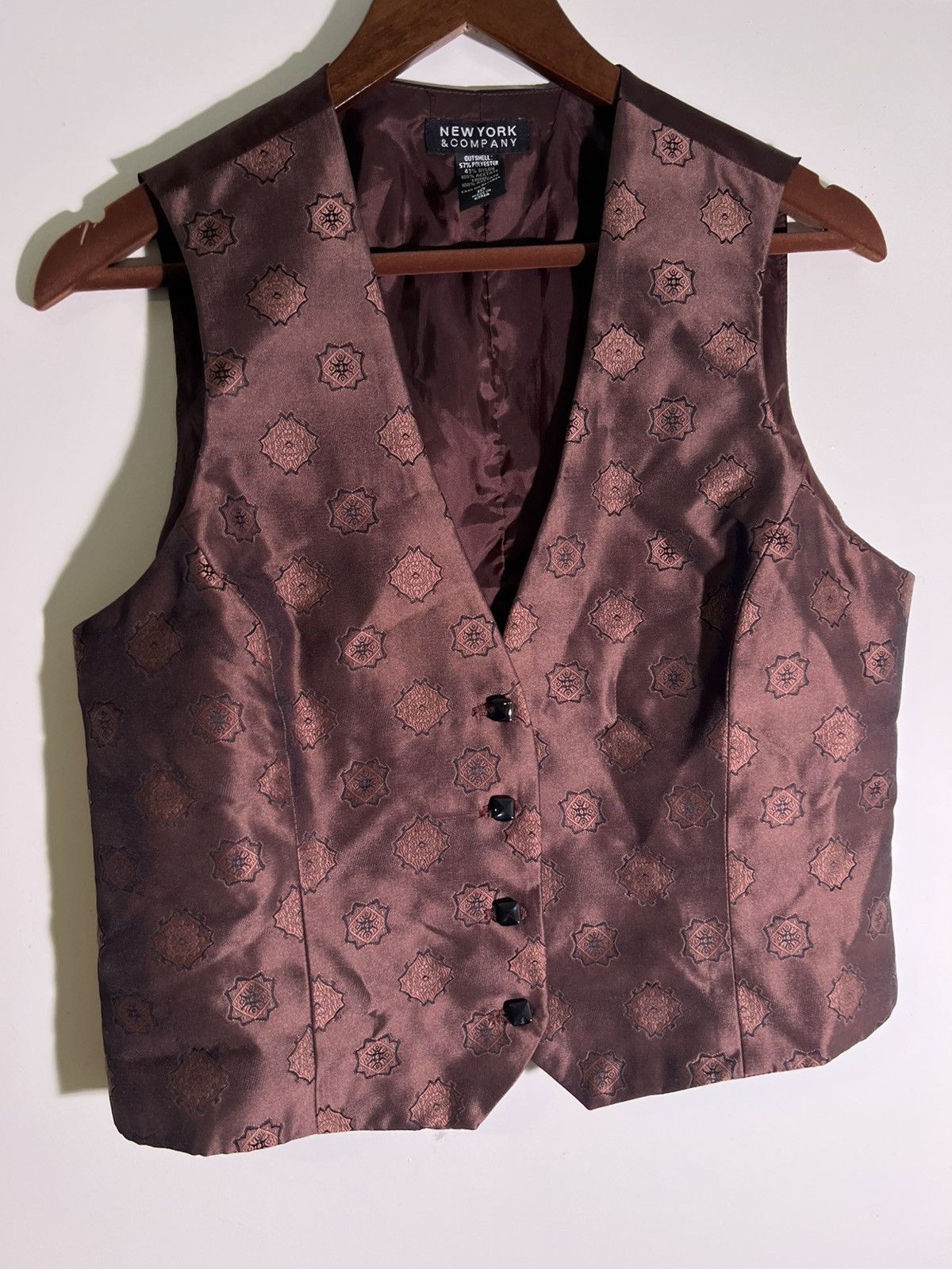 Vintage 90’s 2000’s Y2K VTG Vintage New York & Company Abstract Vest Size L / US 10 / IT 46 - 1 Thumbnail