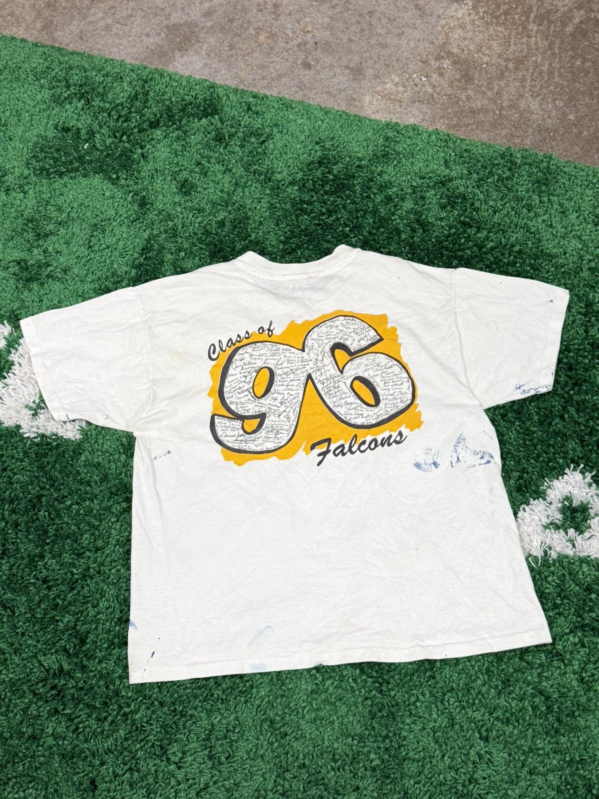 Vintage Vintage Hanes Heavyweight Eagle Hawk Falcon Paint Tee Large Size US L / EU 52-54 / 3 - 7 Thumbnail