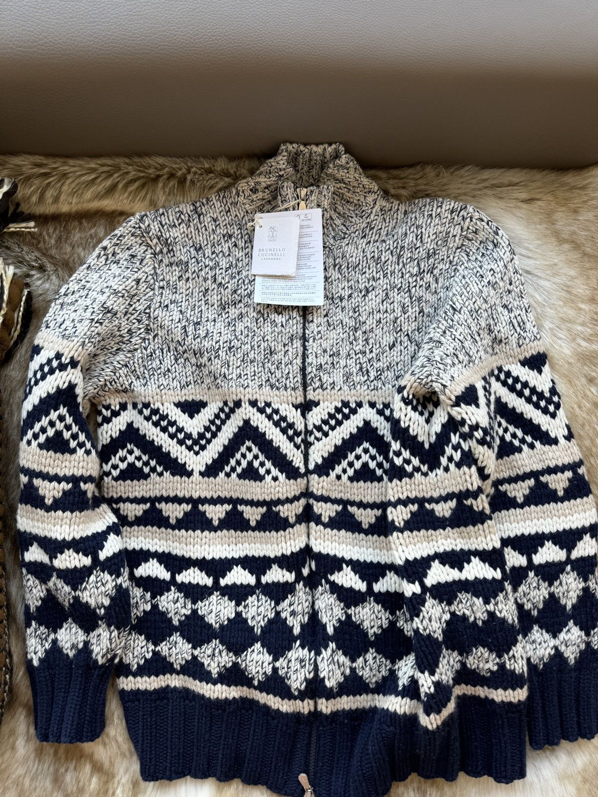 Brunello Cucinelli Wool cashmere sweater cardigan Size US M / EU 48-50 / 2 - 1 Thumbnail
