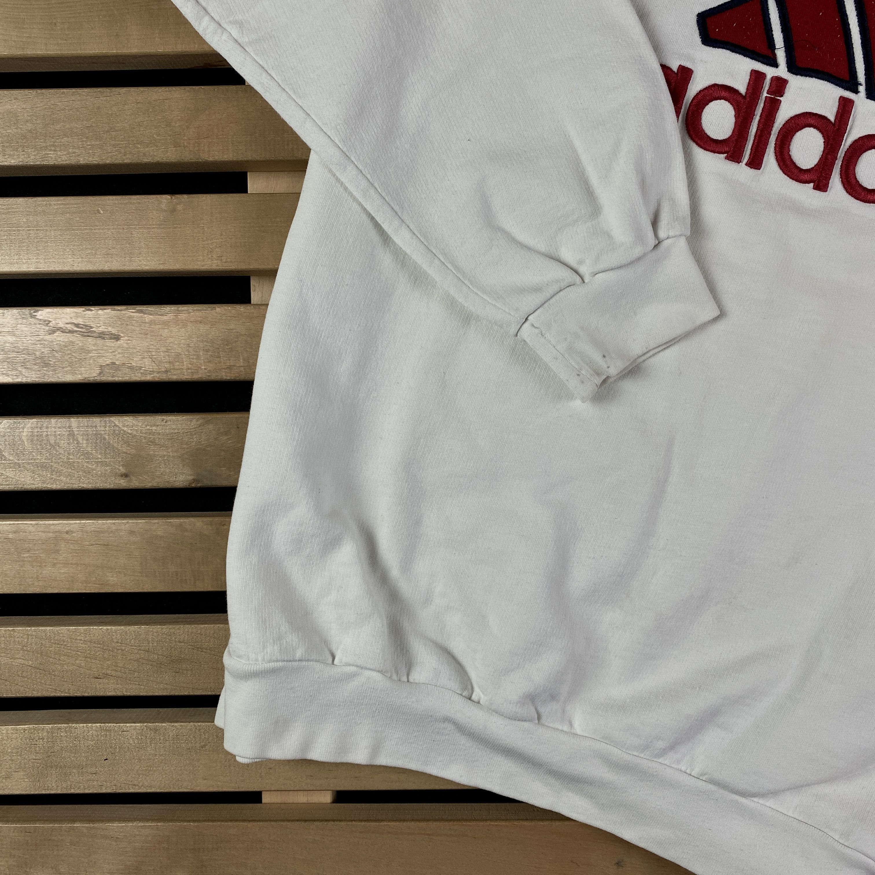 Adidas × Vintage Mens Sweatshirt Adidas Vintage Big Print Size XL Size US XL / EU 56 / 4 - 3 Thumbnail