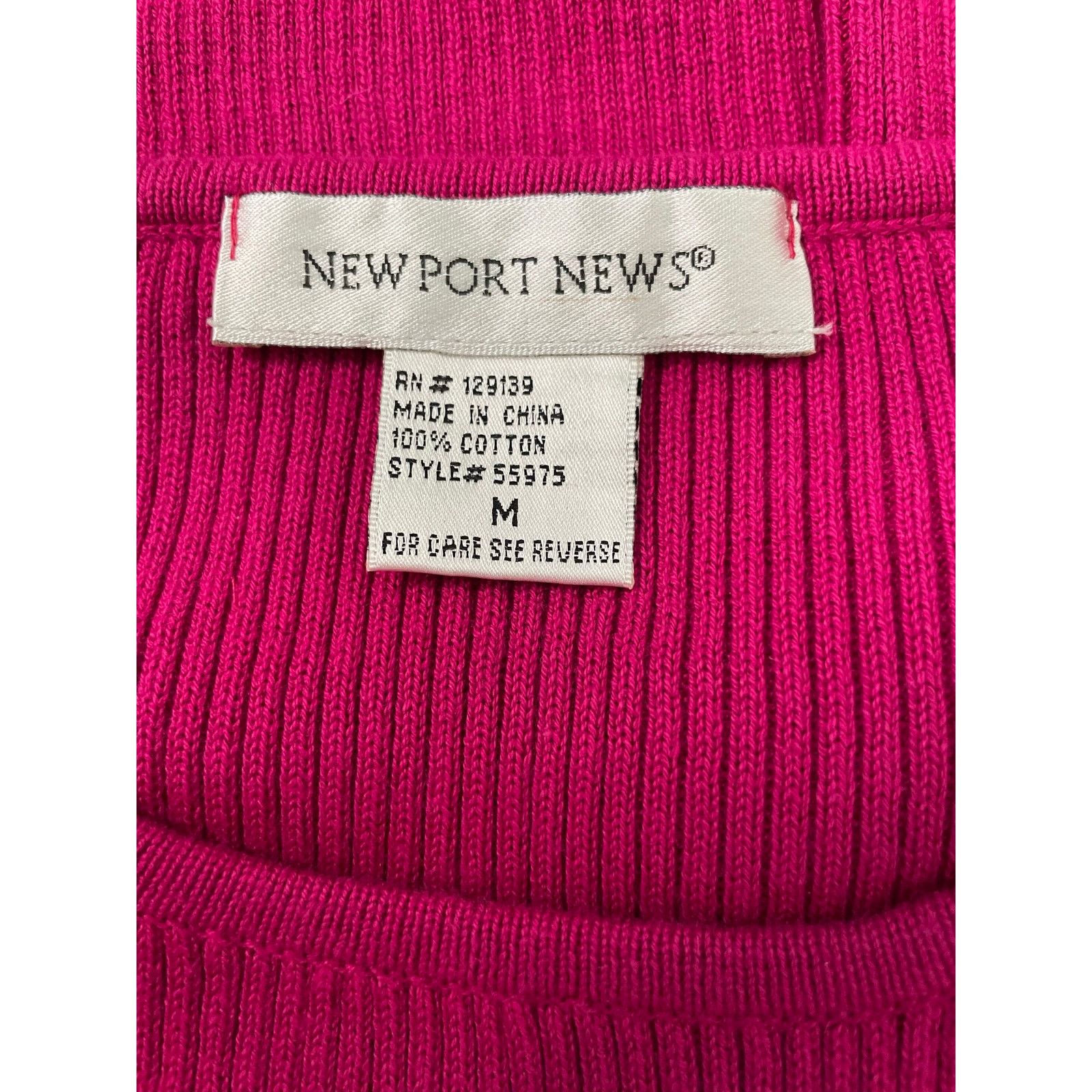 Other New Womens Vintage Newport News Ribbed Sweater Berry Medium Size M / US 6-8 / IT 42-44 - 5 Thumbnail