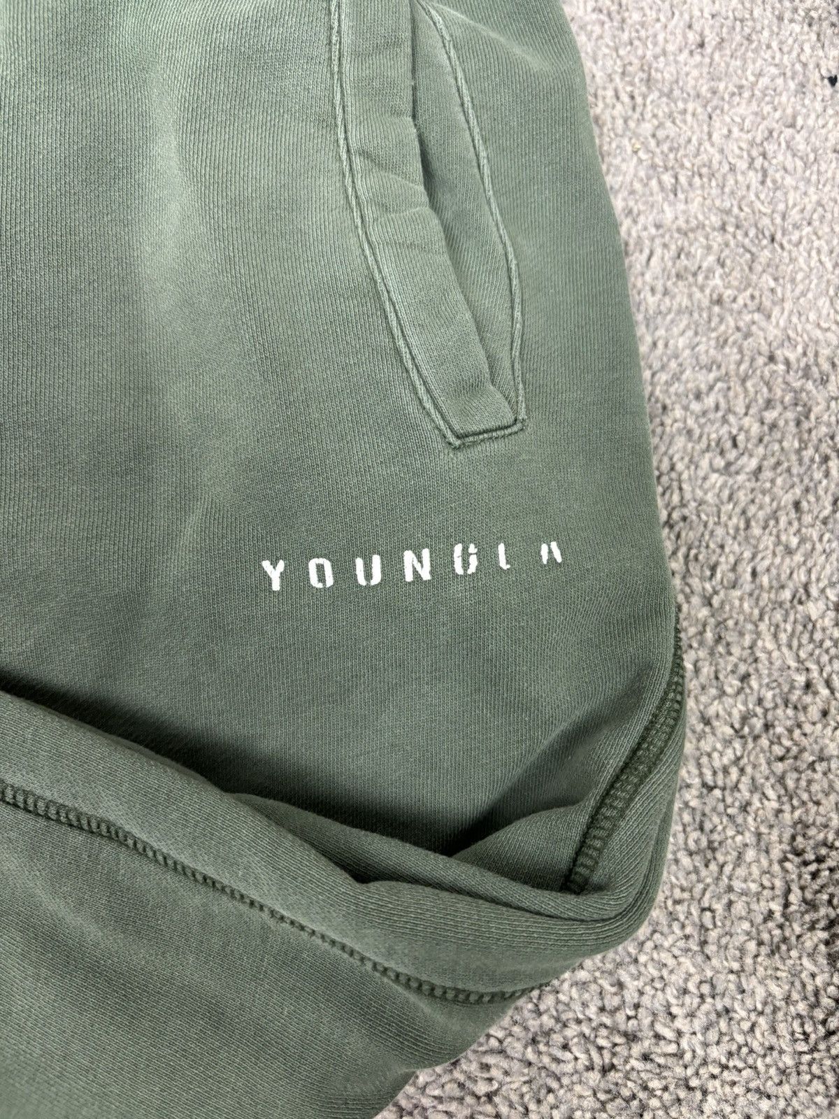 YoungLA Green youngla sweatpants joggers Size US 30 / EU 46 - 2 Thumbnail
