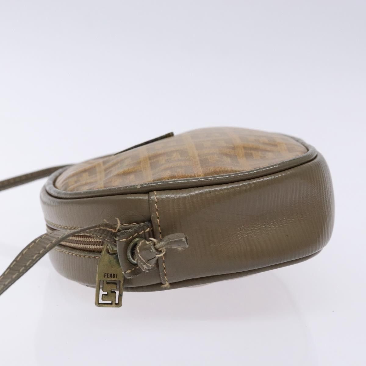 Fendi FENDI Zucchino Canvas Shoulder Bag Pvc Brown Size ONE SIZE - 5 Thumbnail
