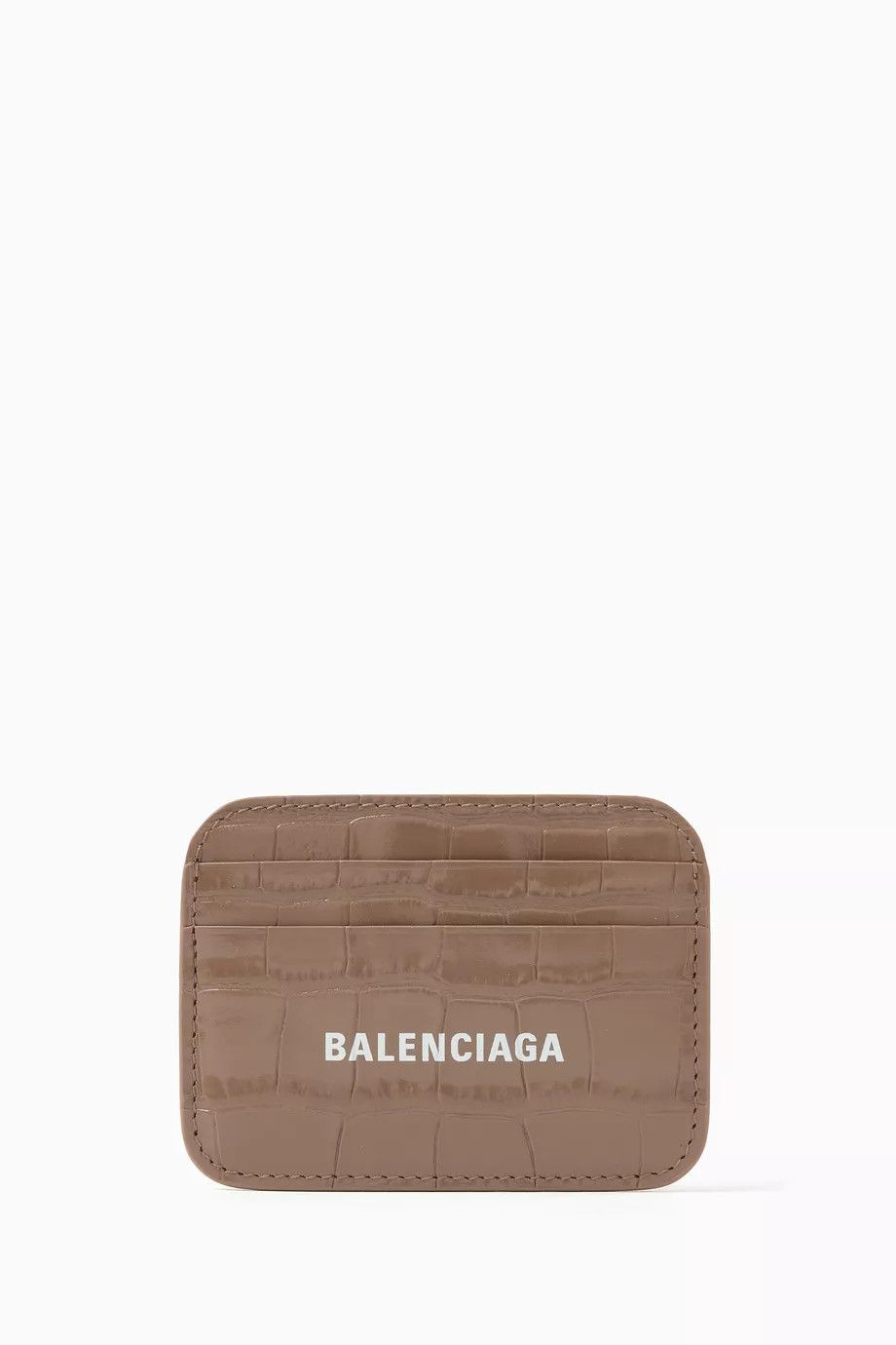 Balenciaga o1mt1gz0724 Size: OS / Cash Mini Wallet Dark Mink / Grey Size ONE SIZE - 1 Thumbnail