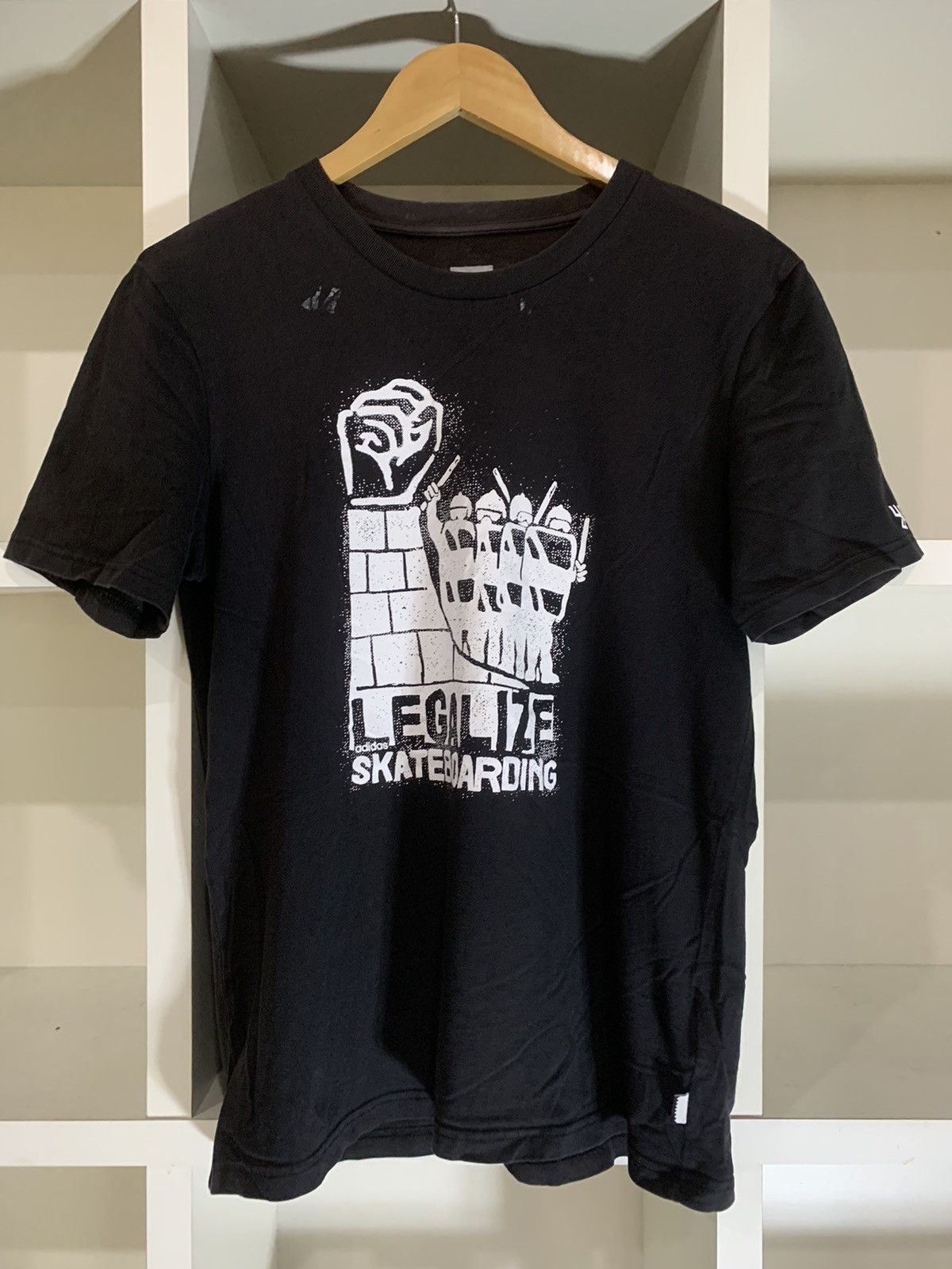 image of Adidas Legalize Skateboarding in Black, Men's (Size Large)