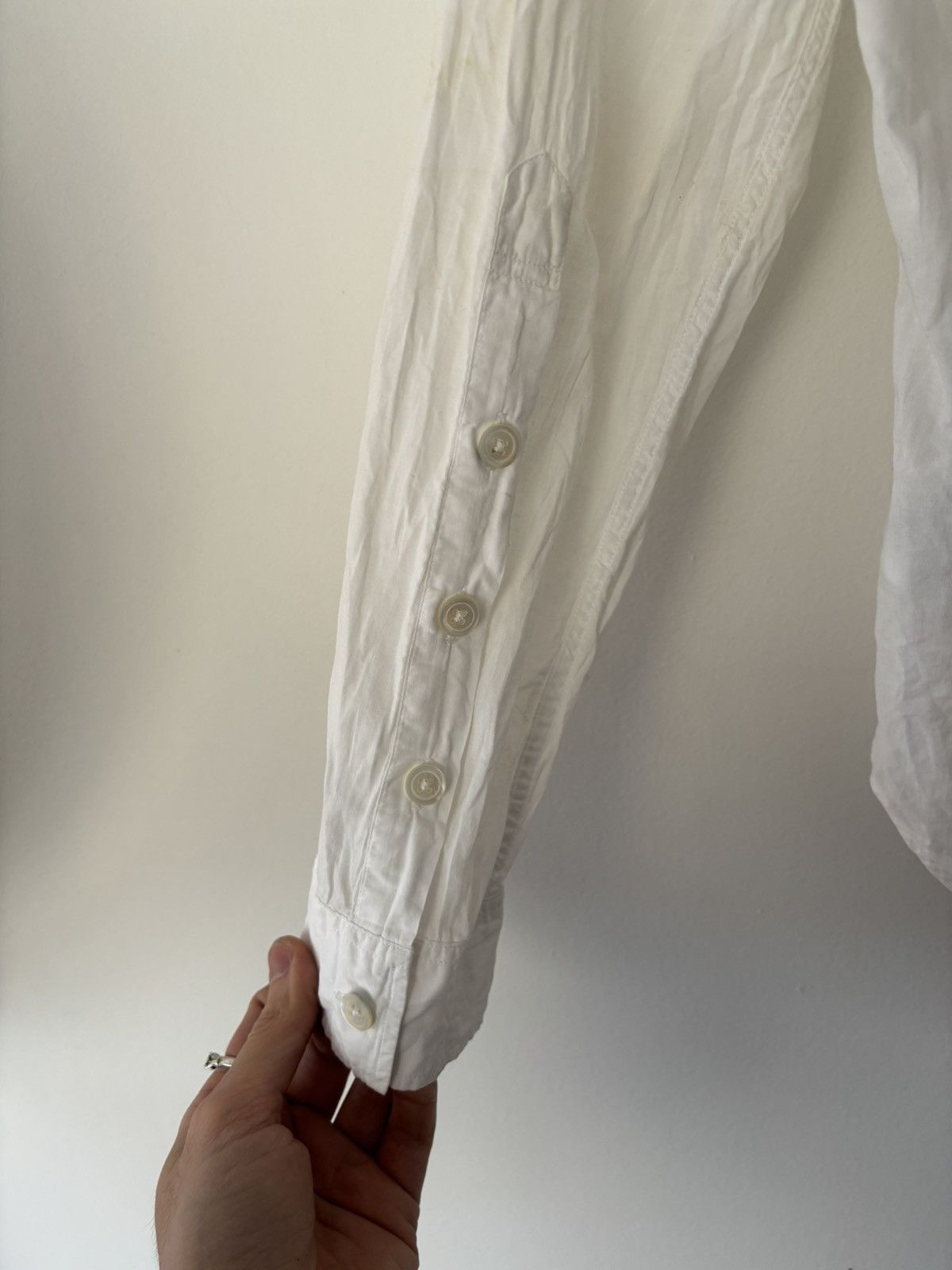 Ann Demeulemeester Ann Demeulemeester High Collar Shirt Size US XXS / EU 40 - 9 Thumbnail