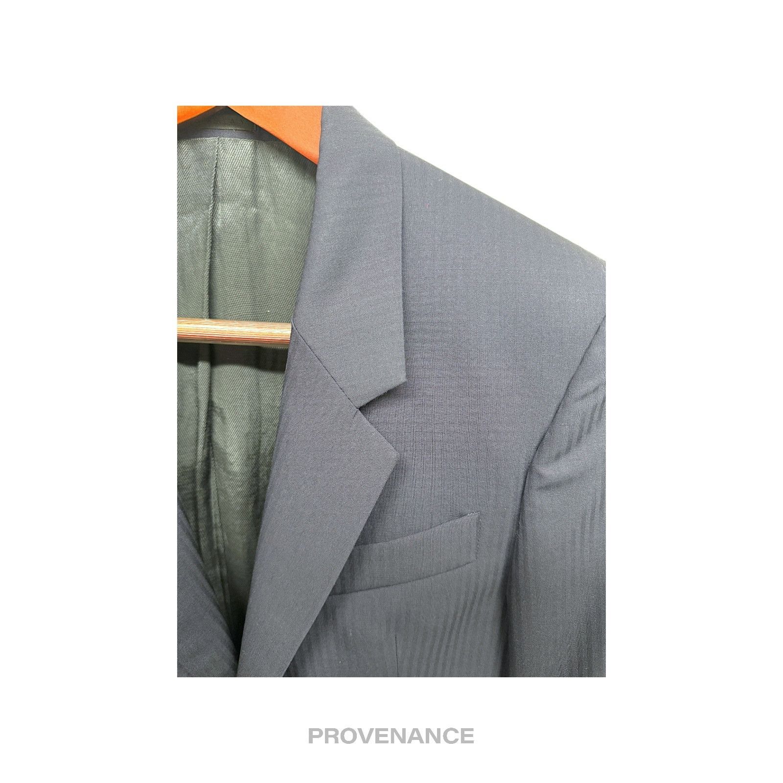 Alexander McQueen 🔴 Alexander McQueen Jacket Coat Blazer - Striped Navy 36R Size 38R - 7 Thumbnail