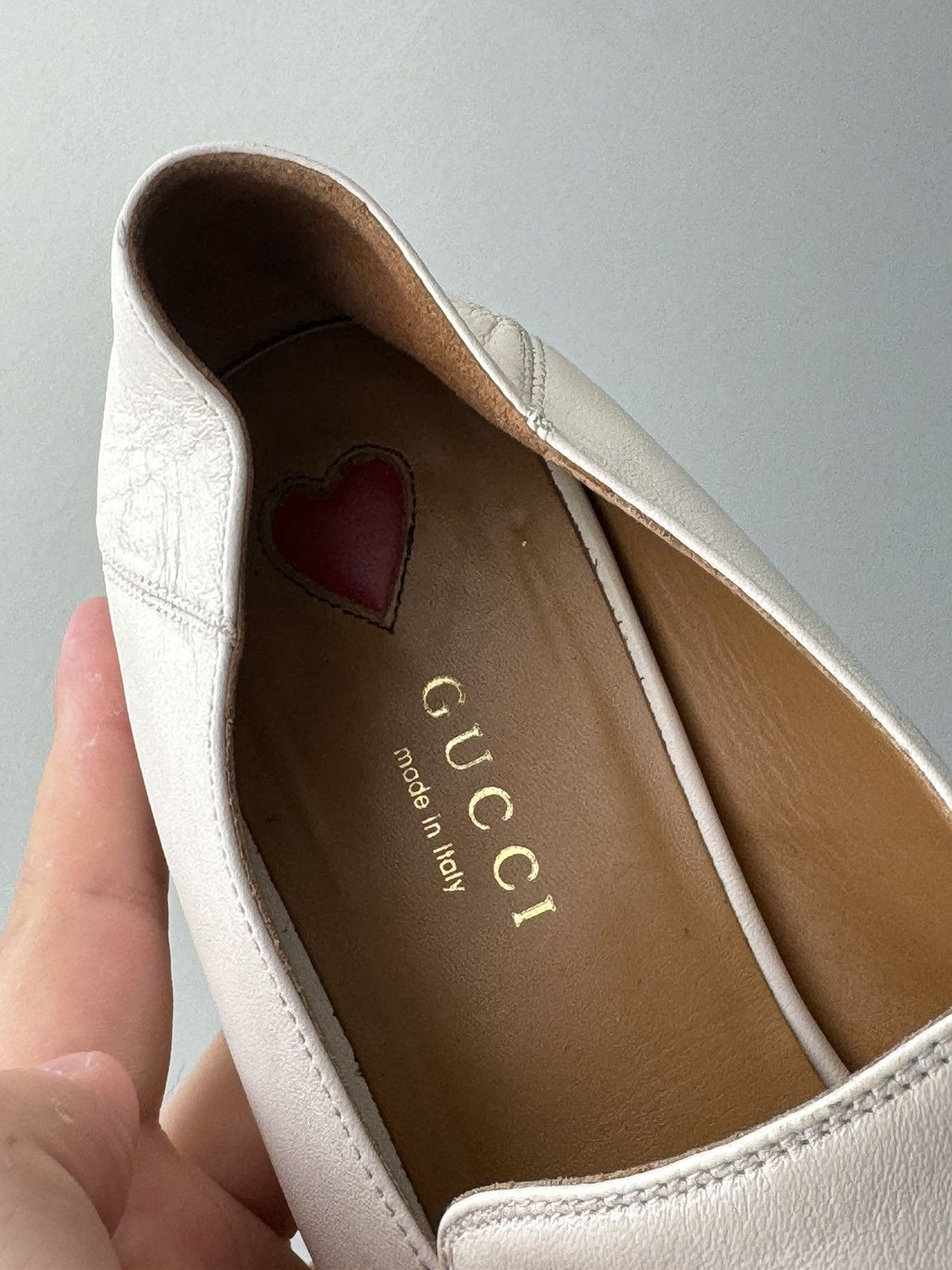 Gucci White Marmont Leather Espadrille Mules with Double G Flats Size US 8 / IT 38 - 8 Thumbnail
