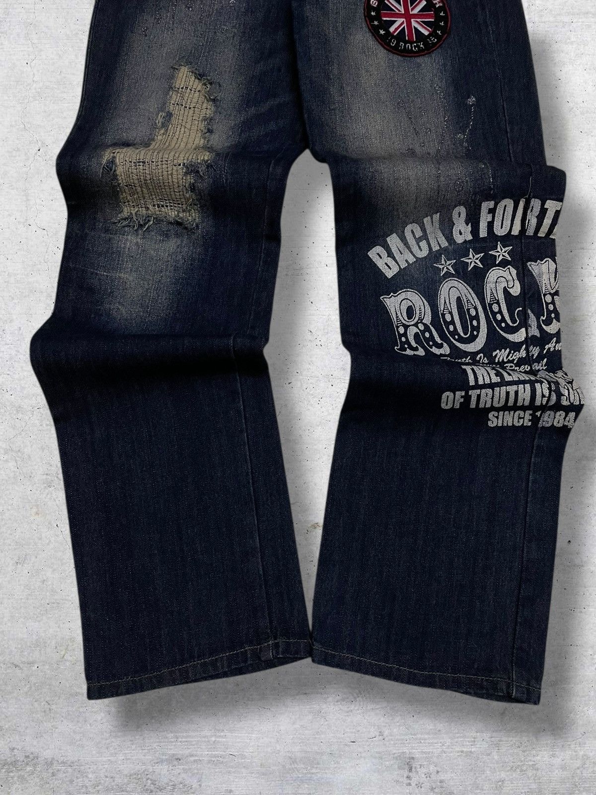 Hysteric Glamour VINTAGE BACK FORTH CRAFTED OG JAPAN DESIGNER ROCKNROLL DENIM Size US 31 - 3 Thumbnail