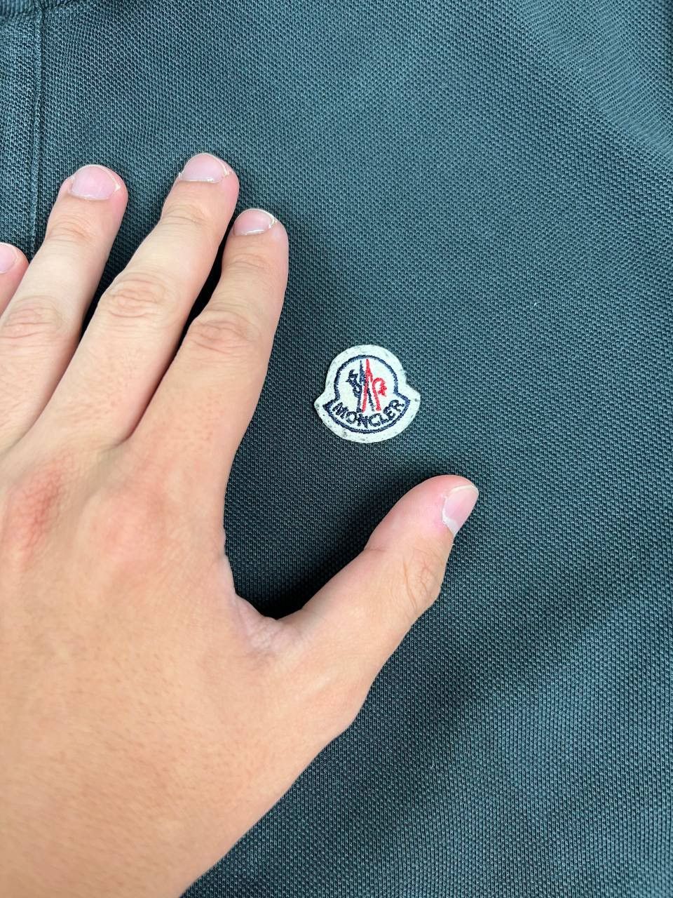 Moncler Moncler Maglia Polo Manica Lunga Shirt Long Sleeve Logo Size US XL / EU 56 / 4 - 6 Thumbnail