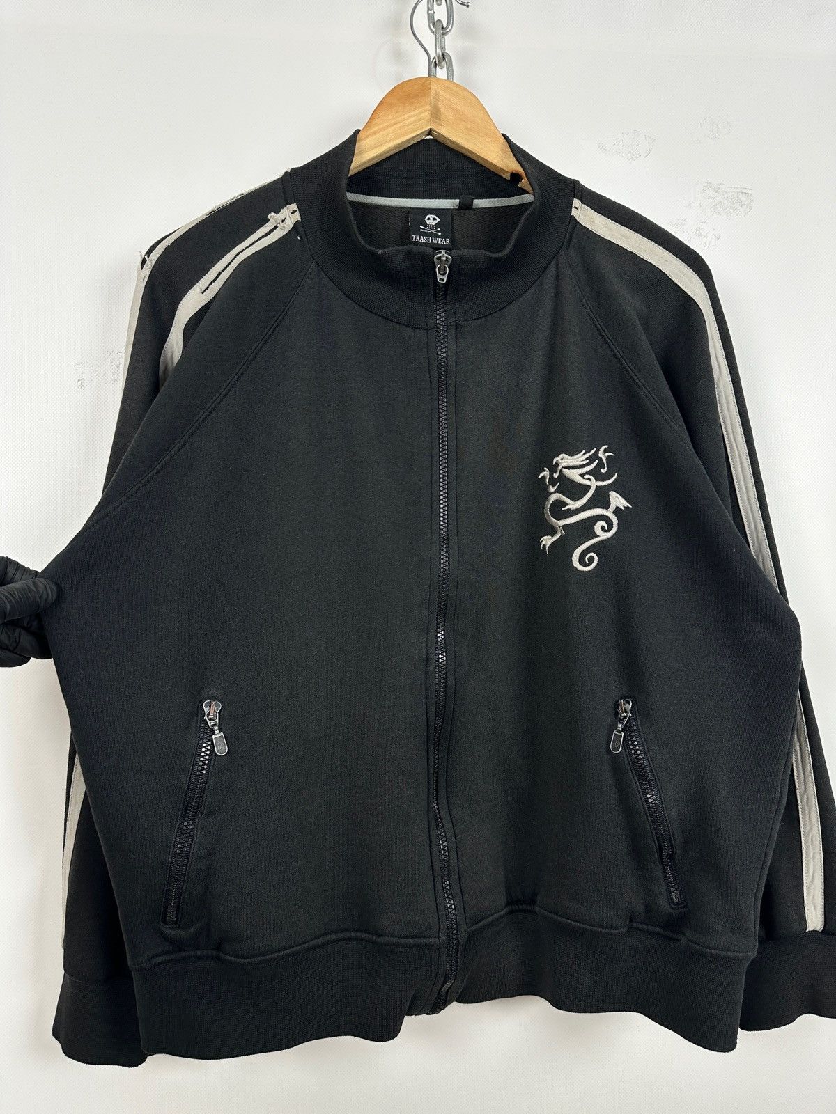 Band Tees Vintage Sick of It All Hardcore Faded Black Zip Track Jacket Size US L / EU 52-54 / 3 - 13 Thumbnail