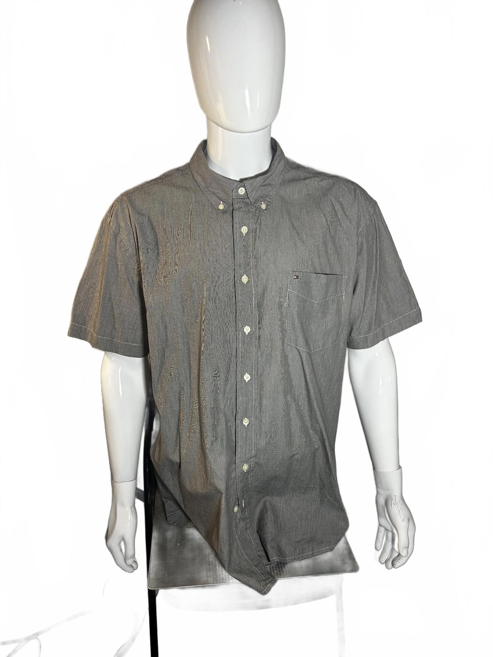 Tommy Hilfiger Tommy Hilfiger Short-Sleeve Striped Shirt Size US XXL / EU 58 / 5 - 1 Thumbnail