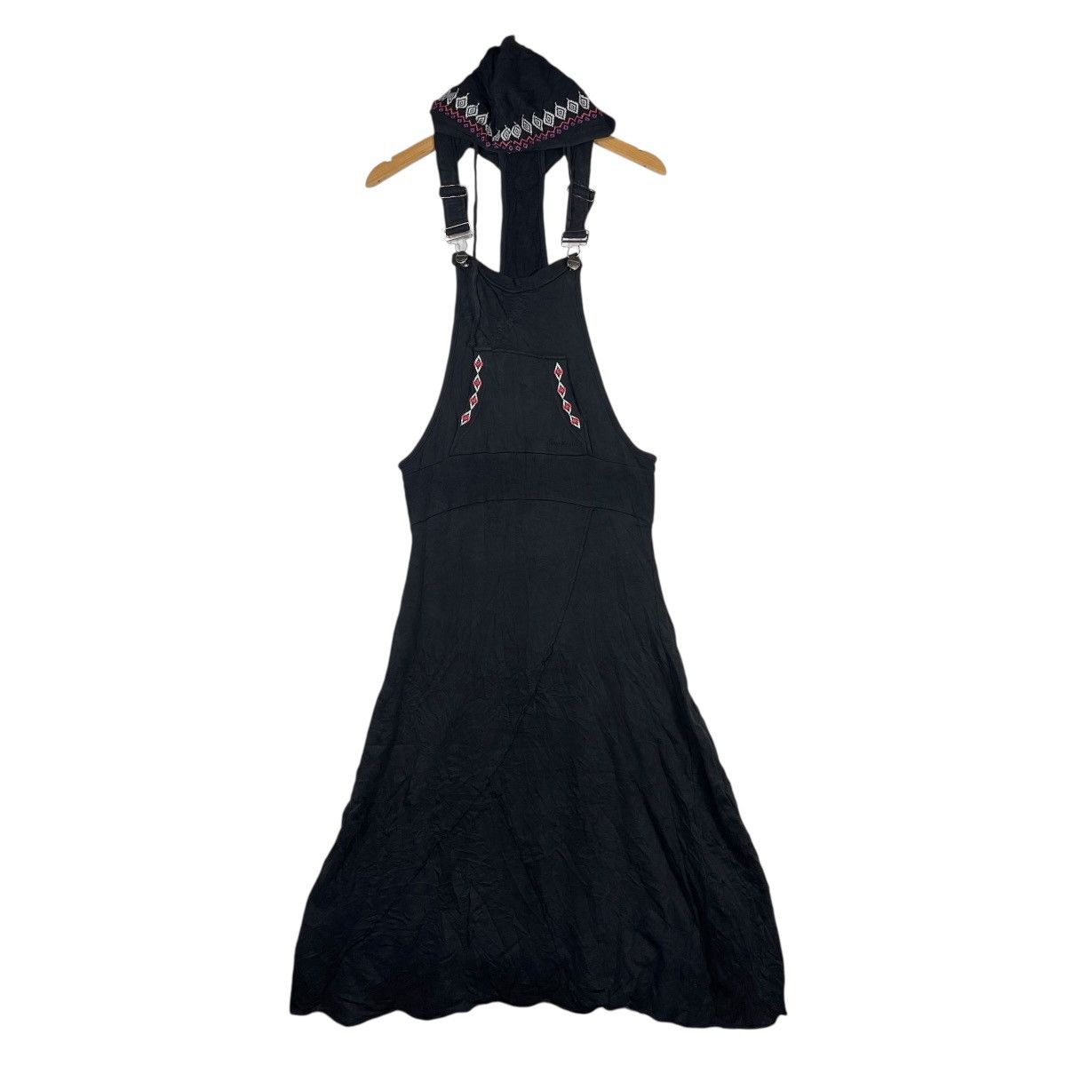 Ocean Pacific Ocean Pacific OP Sunwear Hooded Overall Dress Black Tribal Size 32" / US 10 / IT 46 - 1 Thumbnail