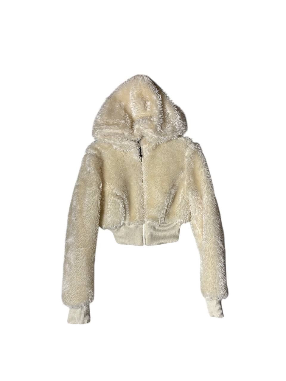 Hysteric Glamour Y2K Cropped FUR Over Fuzzy Hood Bomber Jacket IfSixWasNine Size XS / US 0-2 / IT 36-38 - 1 Thumbnail