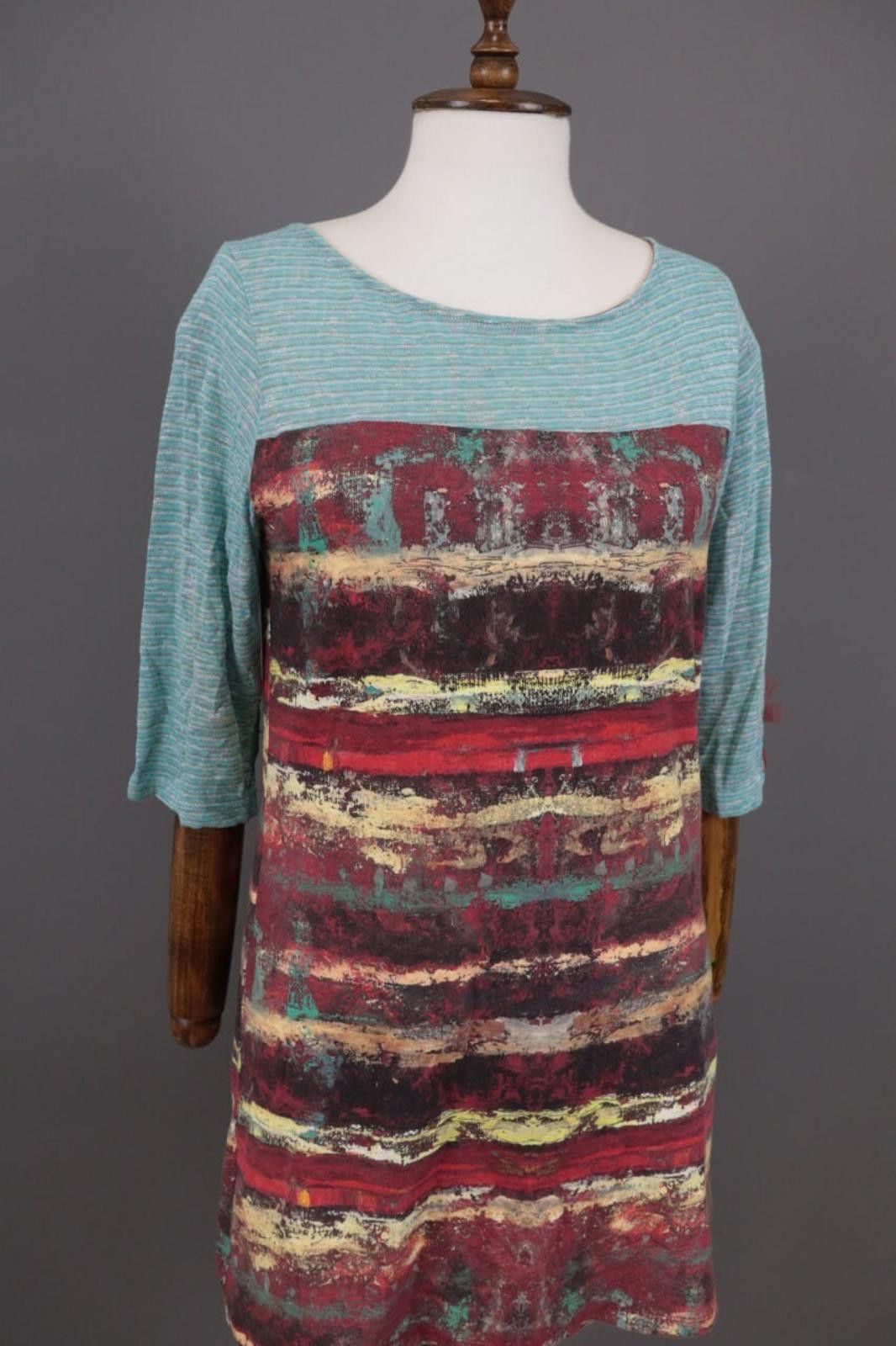 Designer Aventures des Toiles Multicolor Printed A-Line Dress 42 Size M / US 6-8 / IT 42-44 - 5 Thumbnail