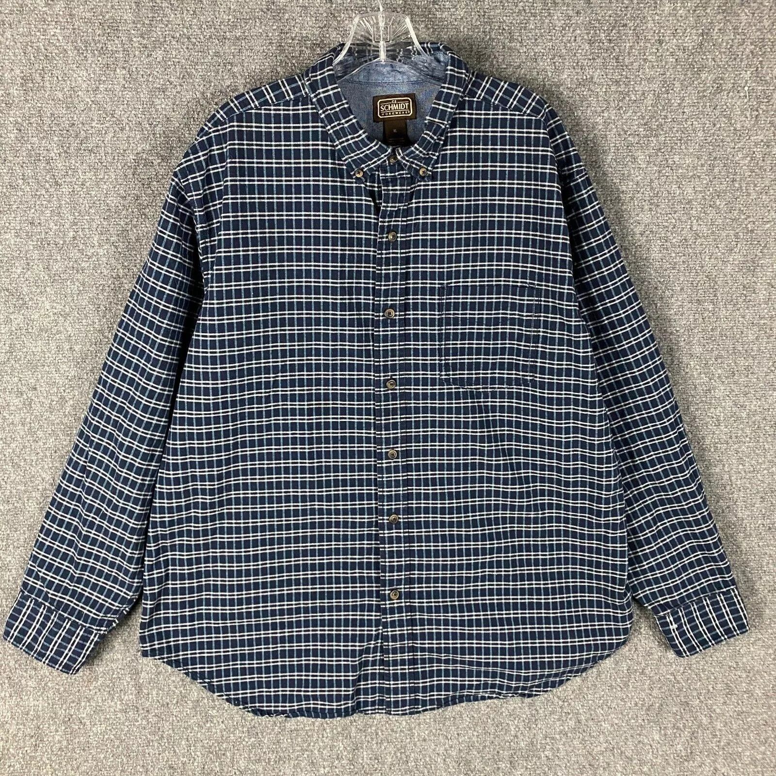Other C.E. Schmidt Button Down Shirt Men's XL Cotton Plaid Size US XL / EU 56 / 4 - 1 Thumbnail
