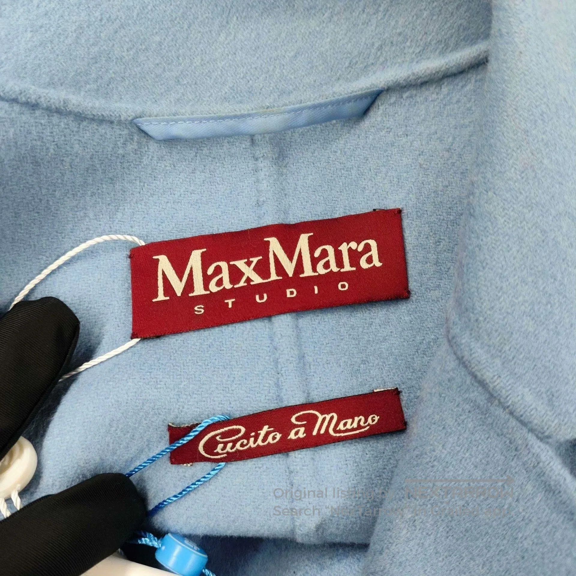 Other MaxMara Blue Wool Coat Size 42. Size US L / EU 52-54 / 3 - 3 Thumbnail