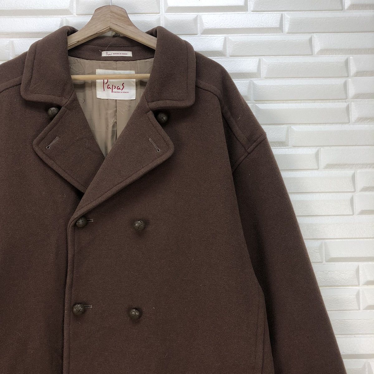 Autumn Cashmere × Japanese Brand 💥Papas Double Collar Jacket Size US L / EU 52-54 / 3 - 4 Thumbnail