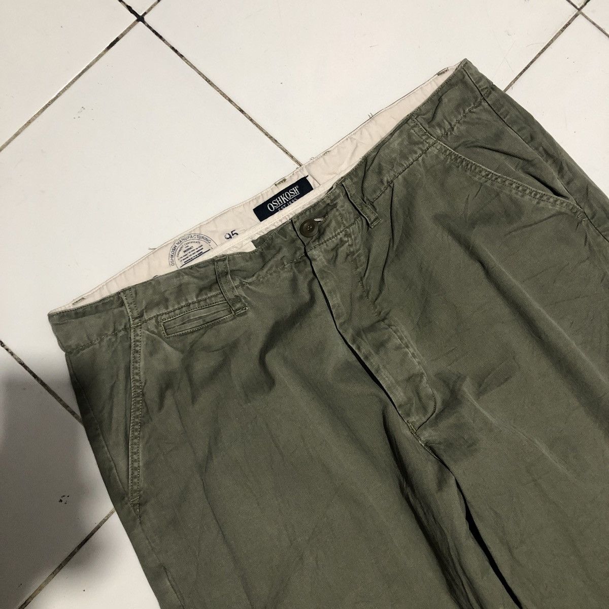 Oshkosh Y2k baggy OSHKOSH OLIVE GREEN WORKWEAR PANTS Size US 36 / EU 52 - 2 Thumbnail