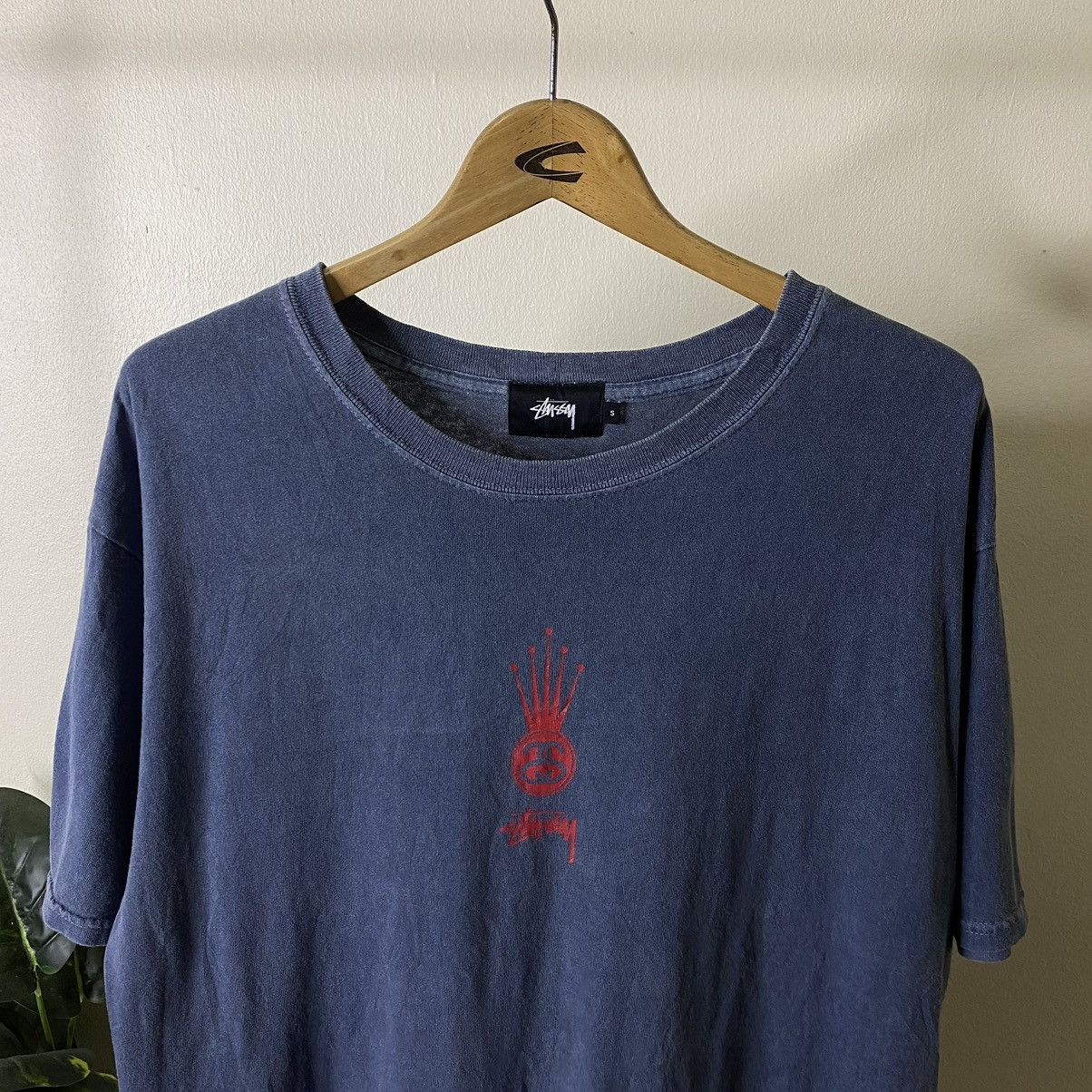Stussy Vintage Y2K Stussy Crown Oversized Tee Size US S / EU 44-46 / 1 - 2 Thumbnail