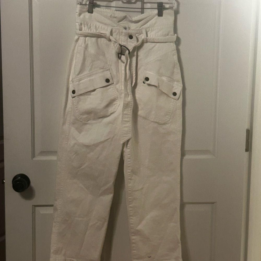 Marissa Webb Marissa Web 80s style white jeans size 4 nwot Size 27" / US 4 / IT 40 - 3 Thumbnail