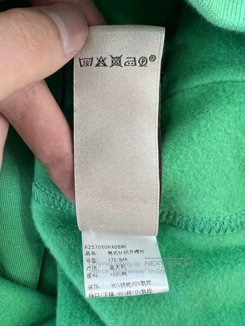 Hermes Hermes Green hooded zippered sweater Size US M / EU 48-50 / 2 - 6 Thumbnail