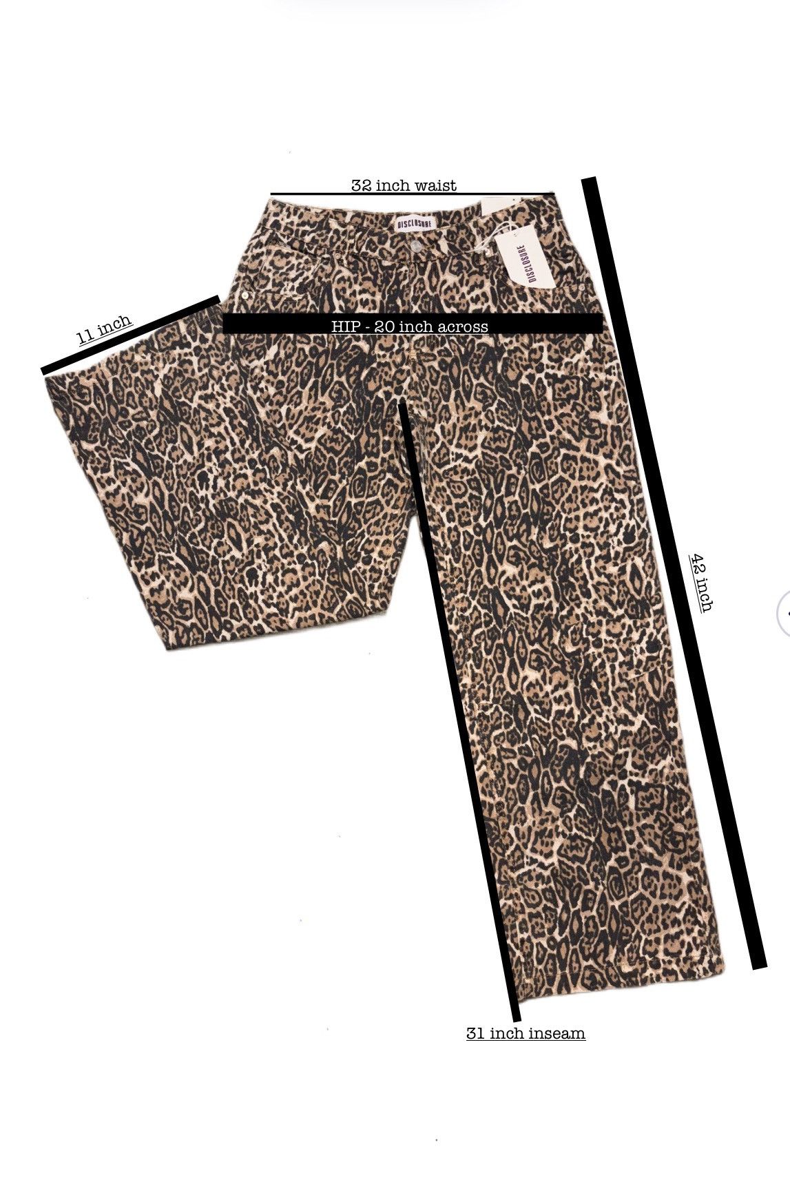 Other Leopard print straight leg jeans Size 28" / US 6 / IT 42 - 6 Thumbnail