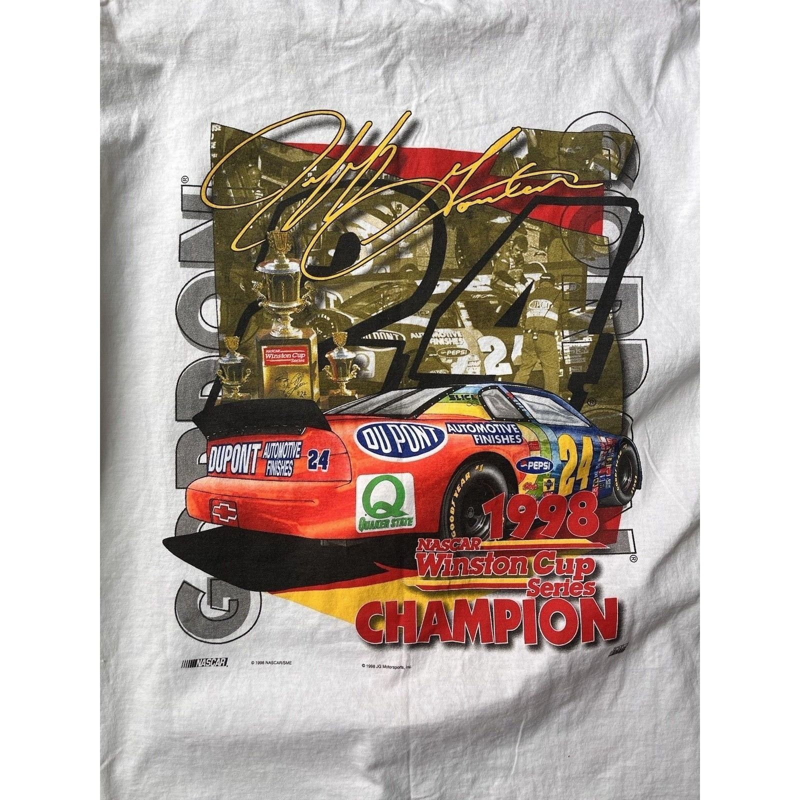 NASCAR VINTAGE NASCAR RACING JEFF GORDON #24 WINSTON CUP T SHIRT XL Size US XL / EU 56 / 4 - 7 Thumbnail
