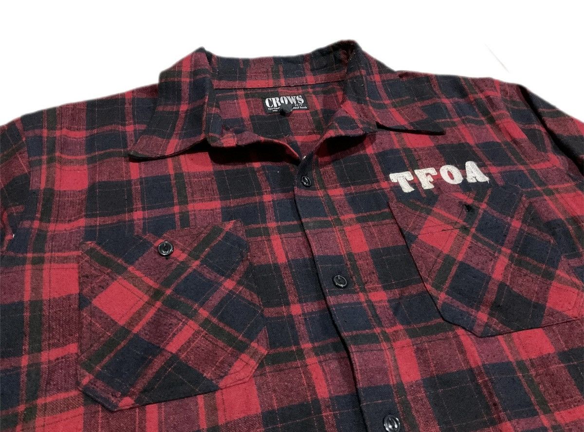 Hysteric Glamour × Japanese Brand × Seditionaries 🔥Sick Y2K Vintage Crows Flannel Shirt TFOA KKK Size US XL / EU 56 / 4 - 5 Thumbnail