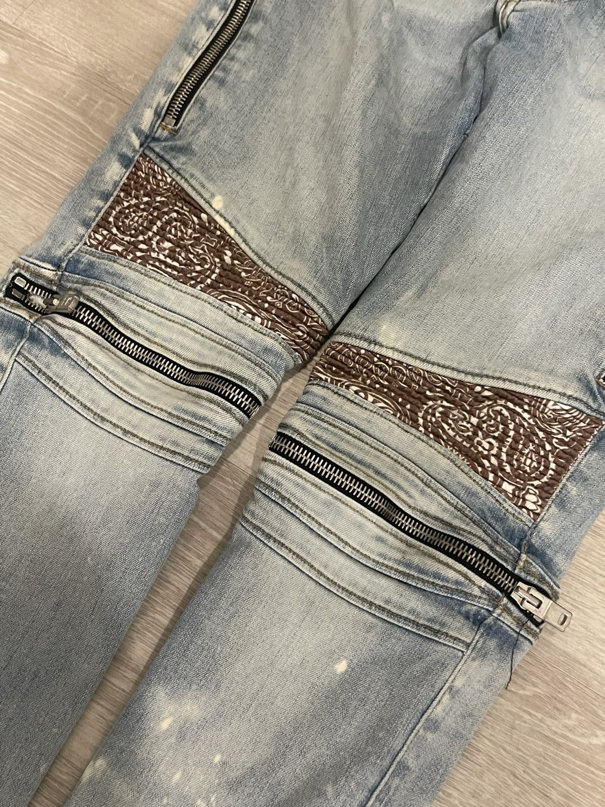 Amiri AMIRI MX2 Bandana Zip Knee Jeans Size US 34 / EU 50 - 3 Thumbnail
